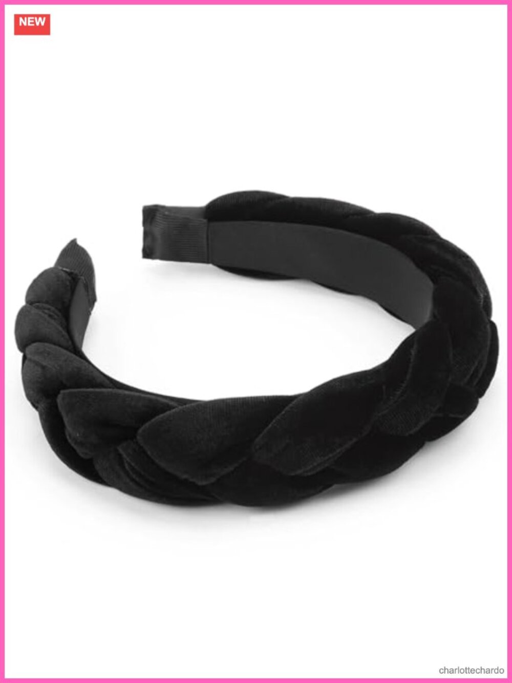 Velvet Braided Headband Elastic Criss Cross Hair Accessory